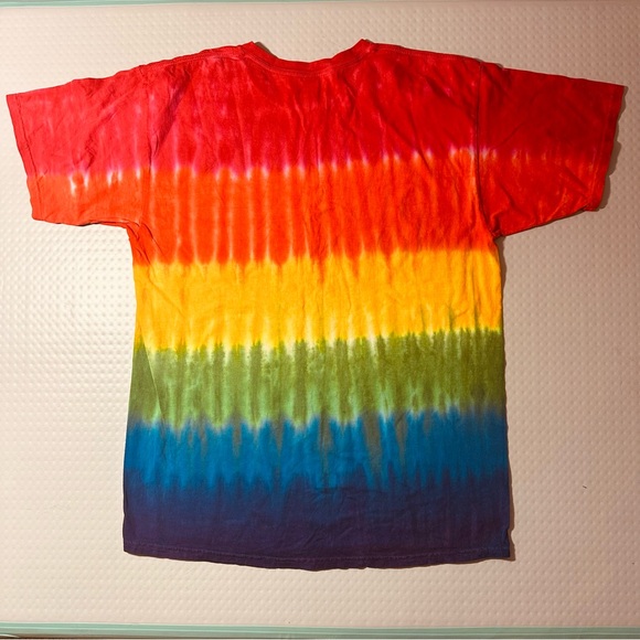 Gildan Ultra Cotton short sleeve tie dye t-shirt adult XL rainbow colorful - Picture 3 of 3